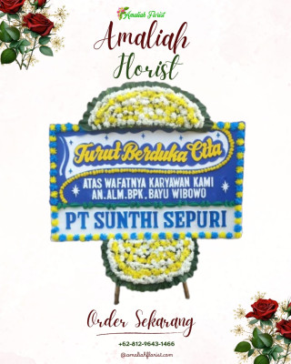 Papan Bunga Duka di Wangurer Timur